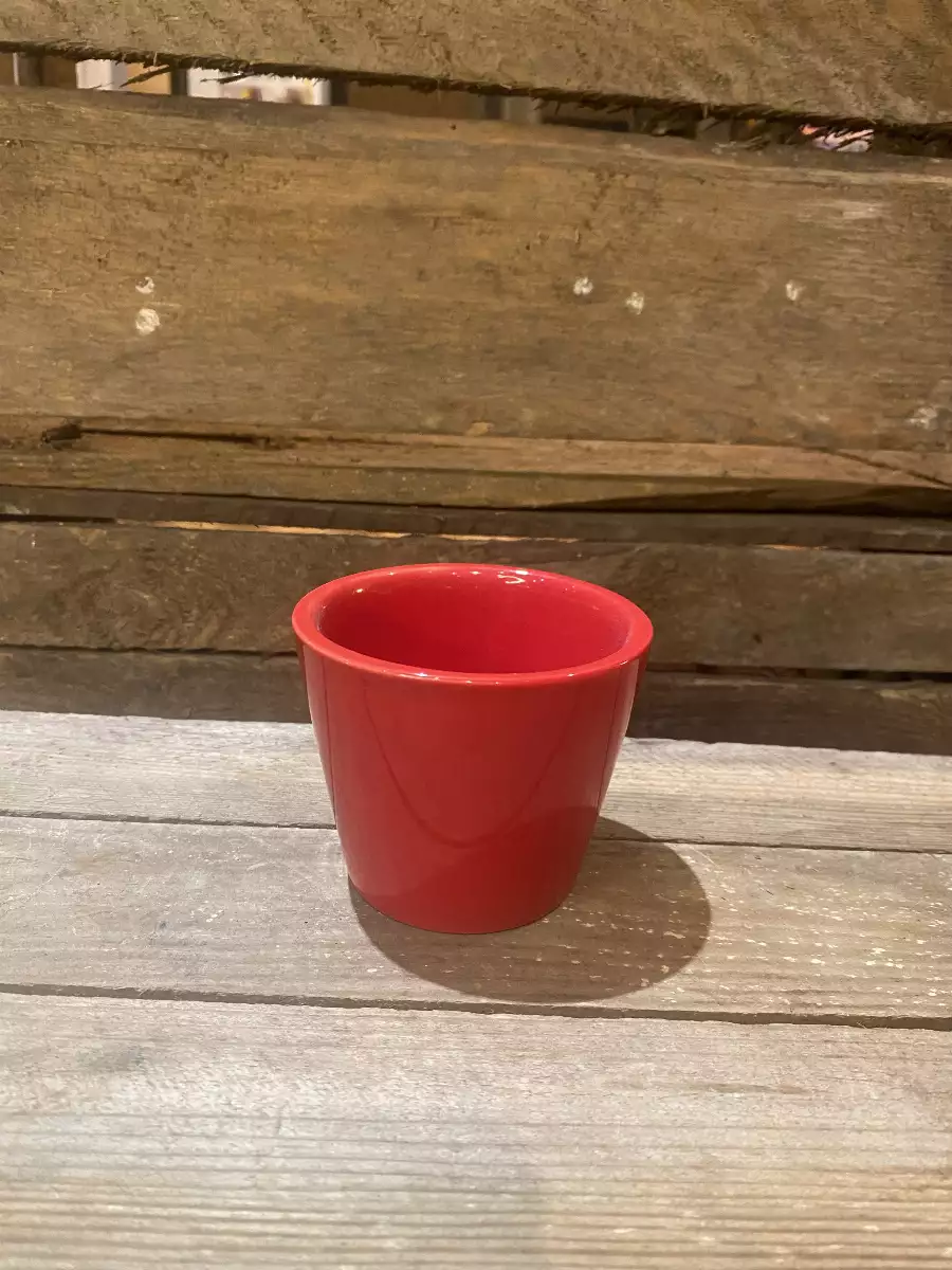 Mini cache-pot rouge